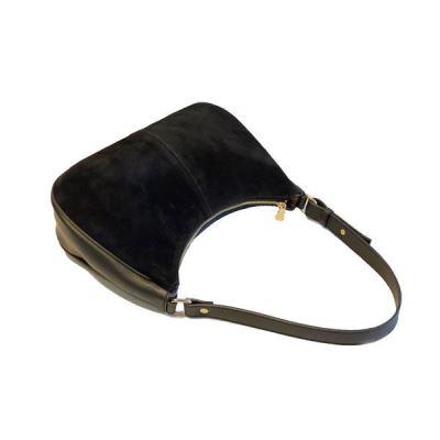 Siyah  Capari Deri Kol Çantası