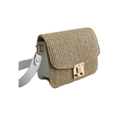 Beyaz Luna Hasır Çapraz Çanta